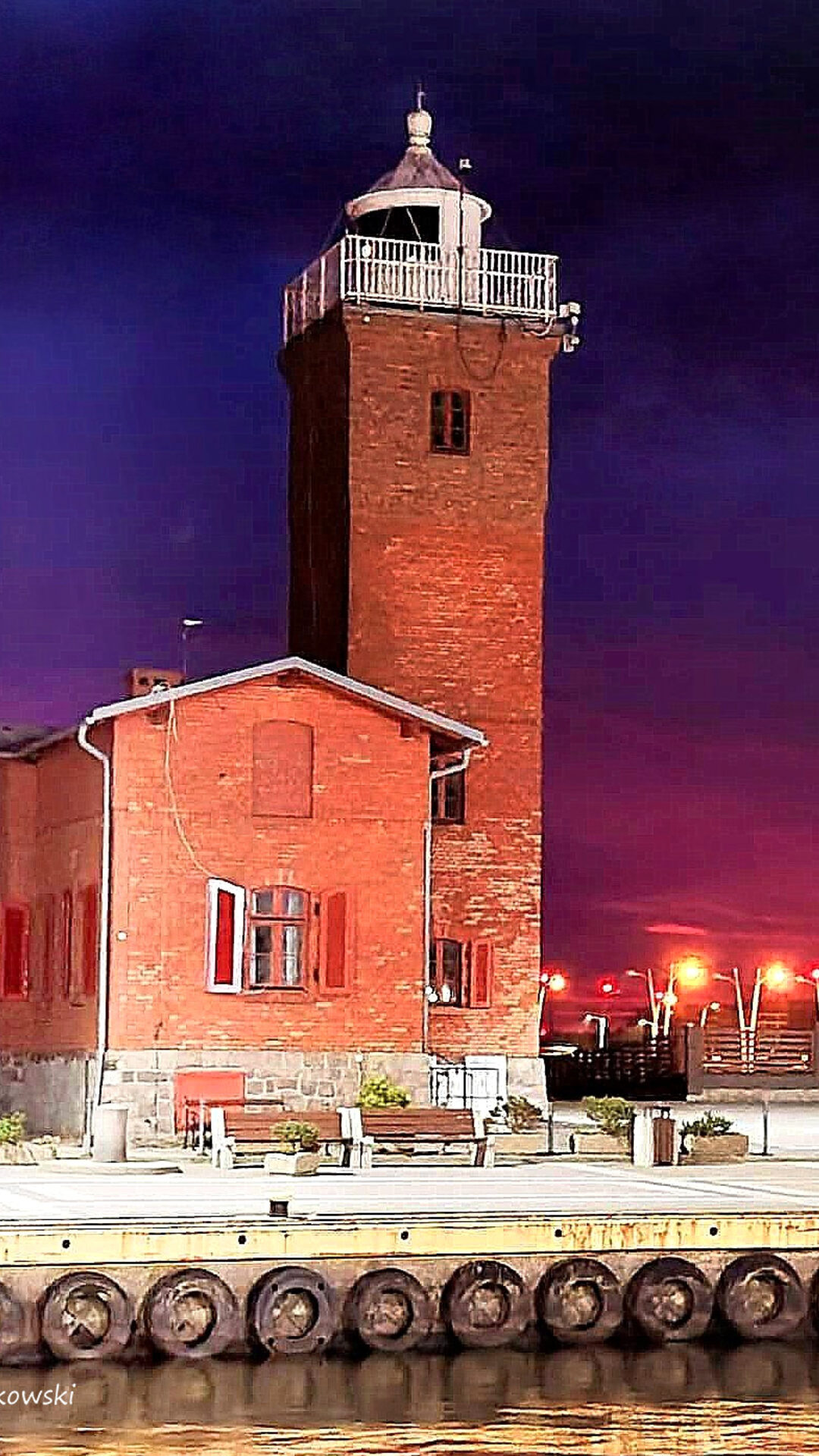 Zachód słońca nad Bałtykiem w Darłowie